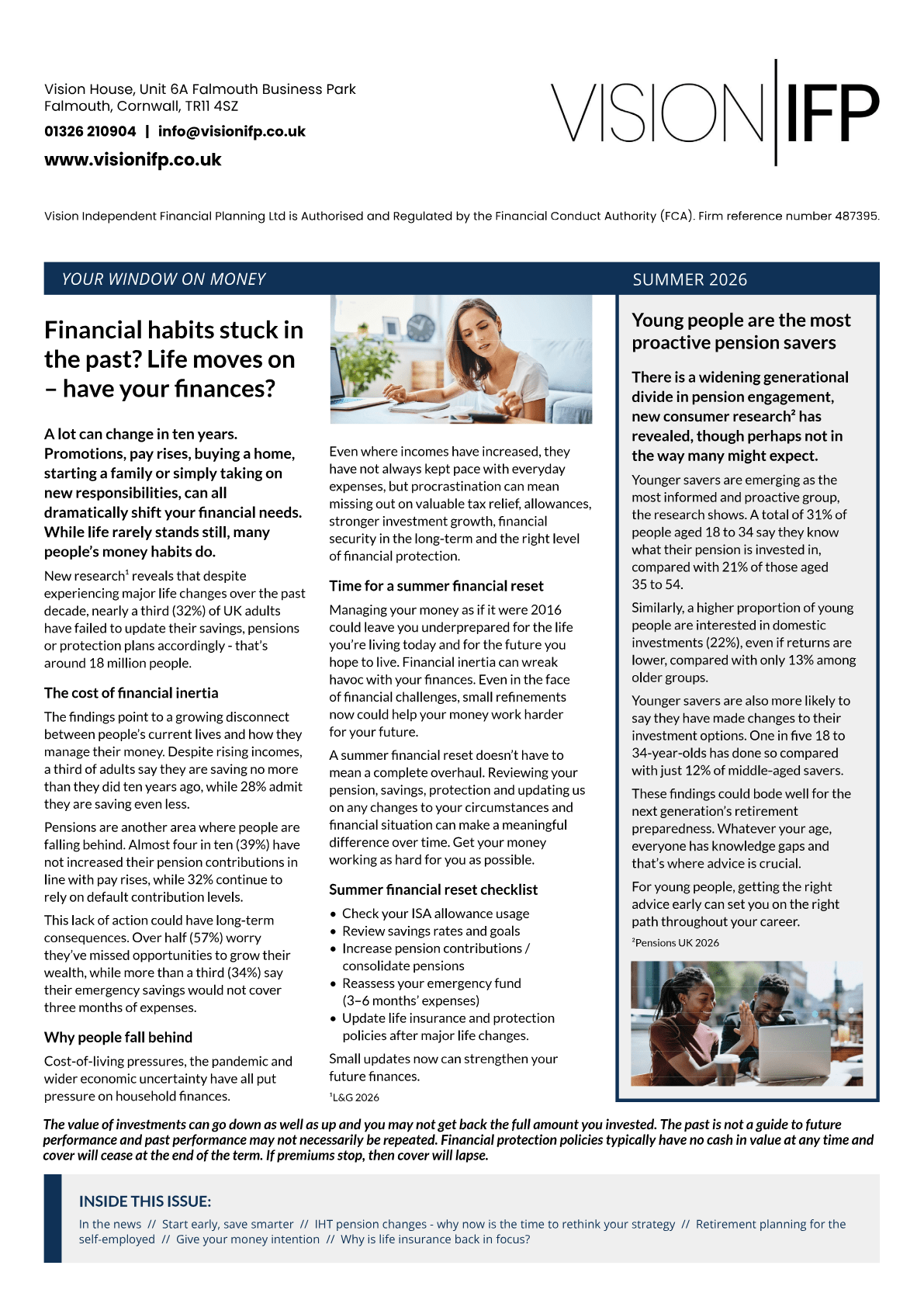 Vision Money Newsletter Spring 2026